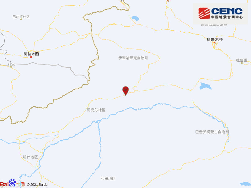 新疆阿克苏地区新和县发生3.7级地震，震源深度23千米