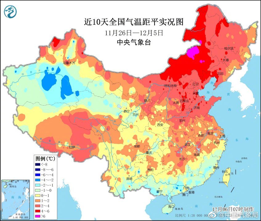 未来十天全国大部气温偏高 手机新浪网
