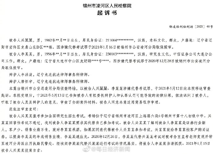 惊呆了！证券公司员工代替客户考研被抓