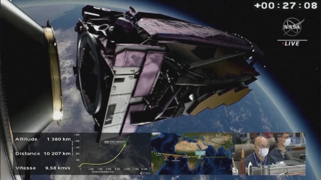 韦伯太空望远镜发射入轨 将追溯星系起源