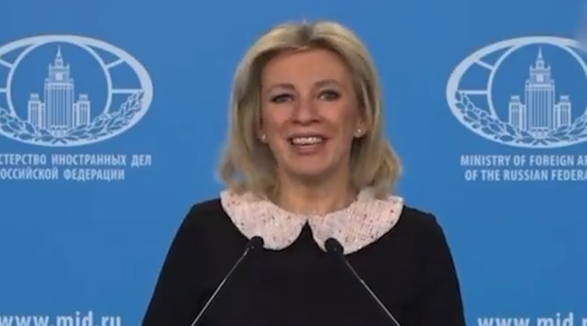 扎哈罗娃用中文祝福北京冬奥会 同时祝"兄弟的中国人民"春节愉快