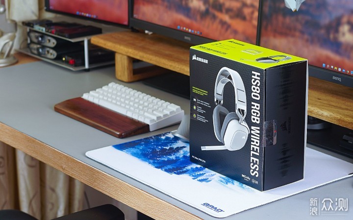 享受沉浸游戏体验!美商海盗船HS80白色版耳机!_新浪众测