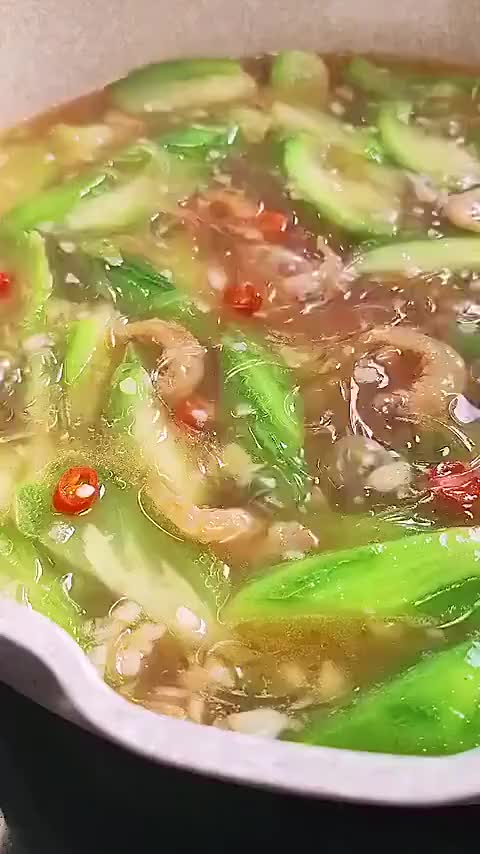 给大家分享一道清爽的丝瓜粉丝汤……_手机新浪网
