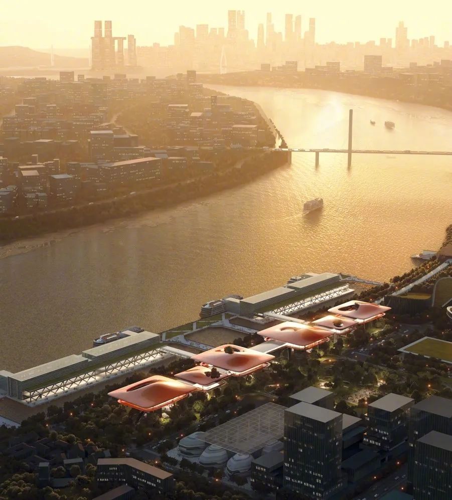 寸滩国际新城邮轮母港片区规划图.重庆市规划和自然资源局供图