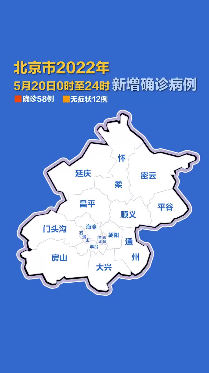北京疫情动态地图北京昨日新增58例本土确诊无症状12例