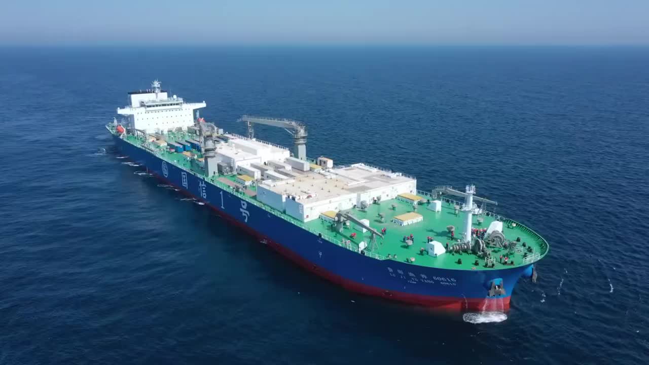 全球首艘10万吨级养殖工船交付 手机新浪网