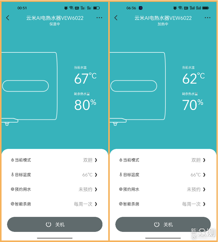 轻巧好看，智能好用，云米AI电热水器Air2_新浪众测