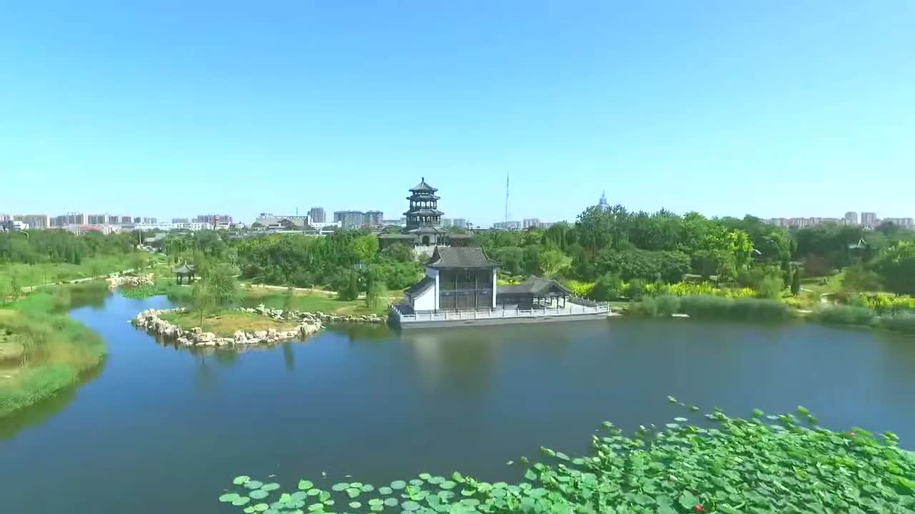河间建设城市游园绘就生态底色
