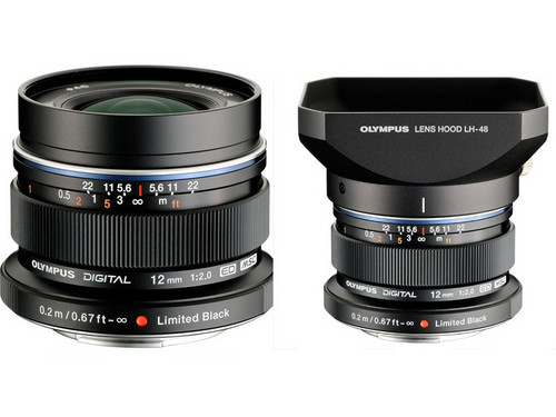 奥林巴斯黑色限量版12mm F2.0镜头发售_手机新浪网
