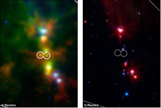 美国宇航局的斯皮策太空望远镜已经在猎户座分子云团里发现7颗新形成的原恒星。而赫歇尔望远镜在相同区域发现15颗这种恒星