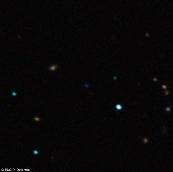 这张细节图像是由欧洲南方天文台拍摄的行星CFBDSIR2149的红外图像