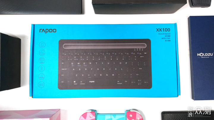 文艺小清新，自带支架的雷柏XK100键盘简评_新浪众测