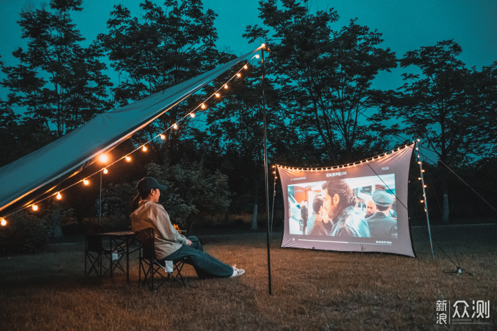 露营少不了电影,泰捷weboxt1s投影仪露营伴侣|投影仪_新浪科技_新浪网