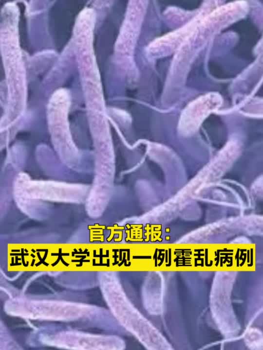 官方通报:武汉大学出现一例霍乱病例_手机新浪网
