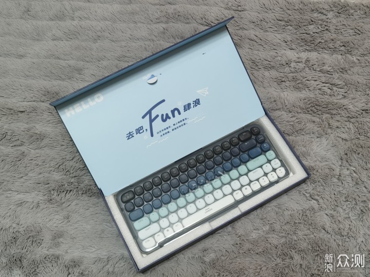 夏日清新绿联Fun+机械键盘矮轴新体验_新浪众测