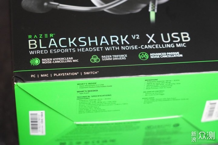 声卡随身带—雷蛇旋风黑鲨V2 X USB耳机测评_新浪众测