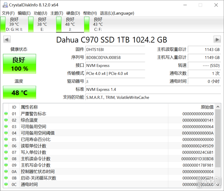 PS5扩容也OK，PCIe 4.0 SSD大华C970体验分享_新浪众测