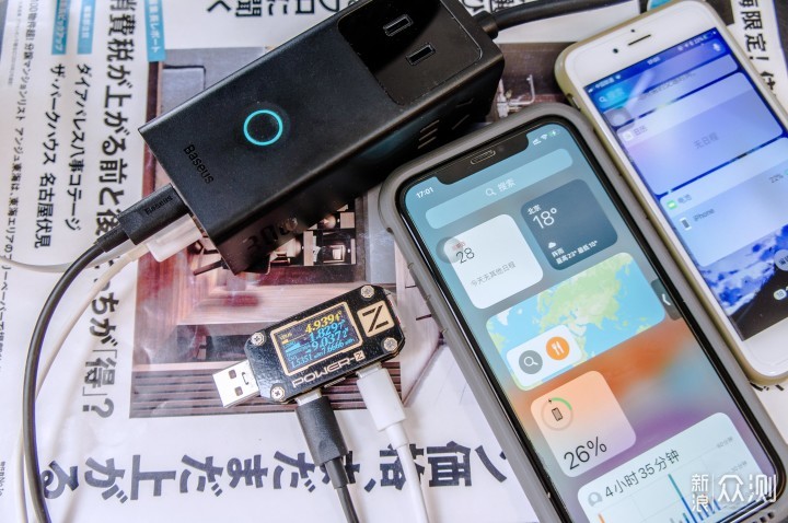 这款新品太吸睛了！倍思30W快充插线板测评！_新浪众测