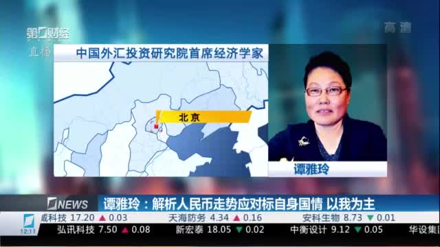 谭雅玲:解析人民币走势应对标自身国情 以我为主