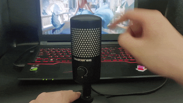 能配音直播上網課——得勝GX1智能降噪麥克風_新浪眾測