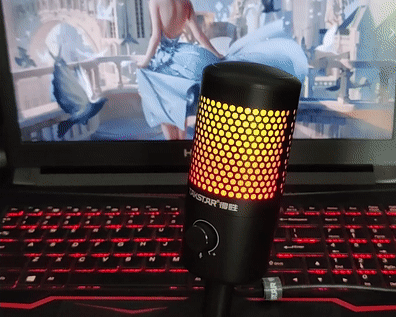 能配音直播上網課——得勝GX1智能降噪麥克風_新浪眾測