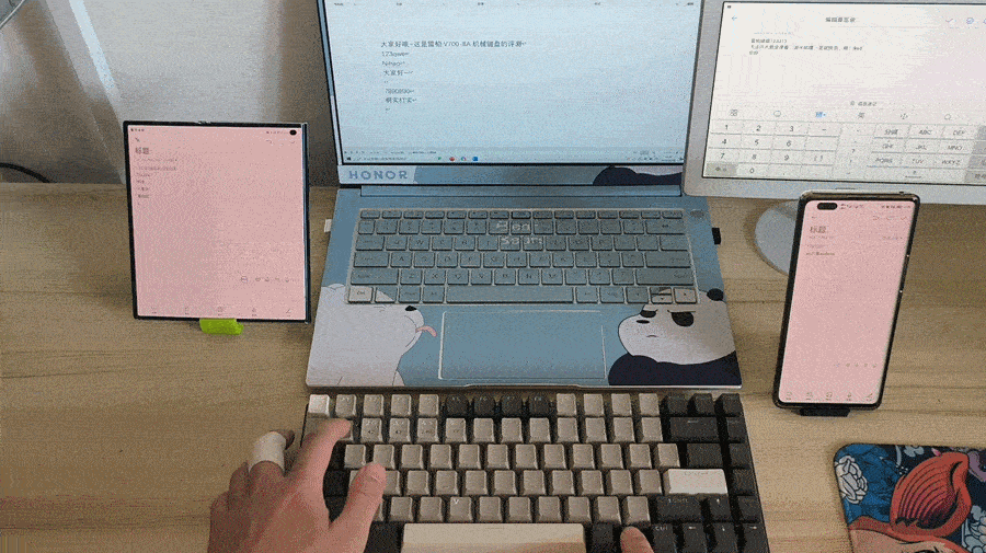 多模连接，精致键盘雷柏V700-8A机械键盘_新浪众测