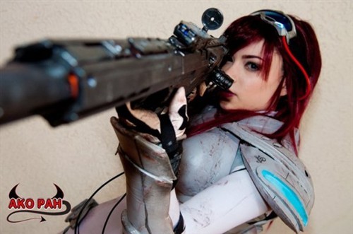 时空枢纽上的刀锋女王 凯瑞甘精品cos欣赏