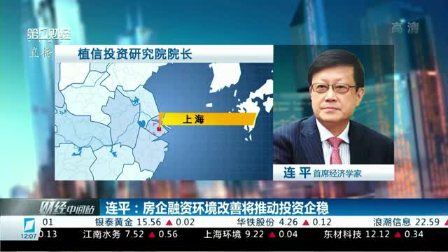 连平解读金融支持16条措施:房企融资环境改善推动投资企稳 将有效降低房地产市场风险