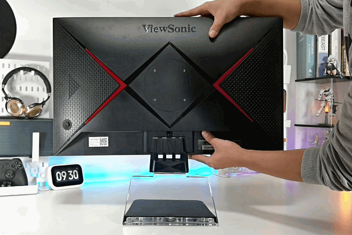 懸浮桌面上的顯示器,優派VX2781-2K-PRO體驗_新浪眾測