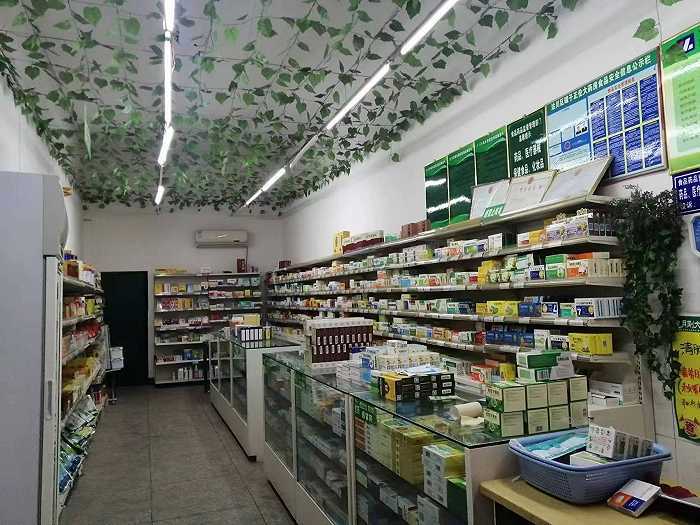 镇上药店的药物较为充足，但布洛芬依然不容易买到。摄影：赵孟