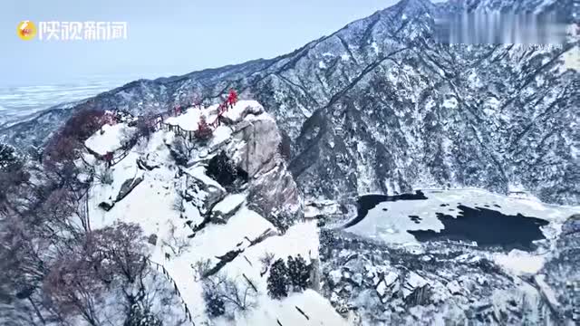 天寒远山净！ 雪后秦岭群山染霜岁暮天寒_手机新浪网