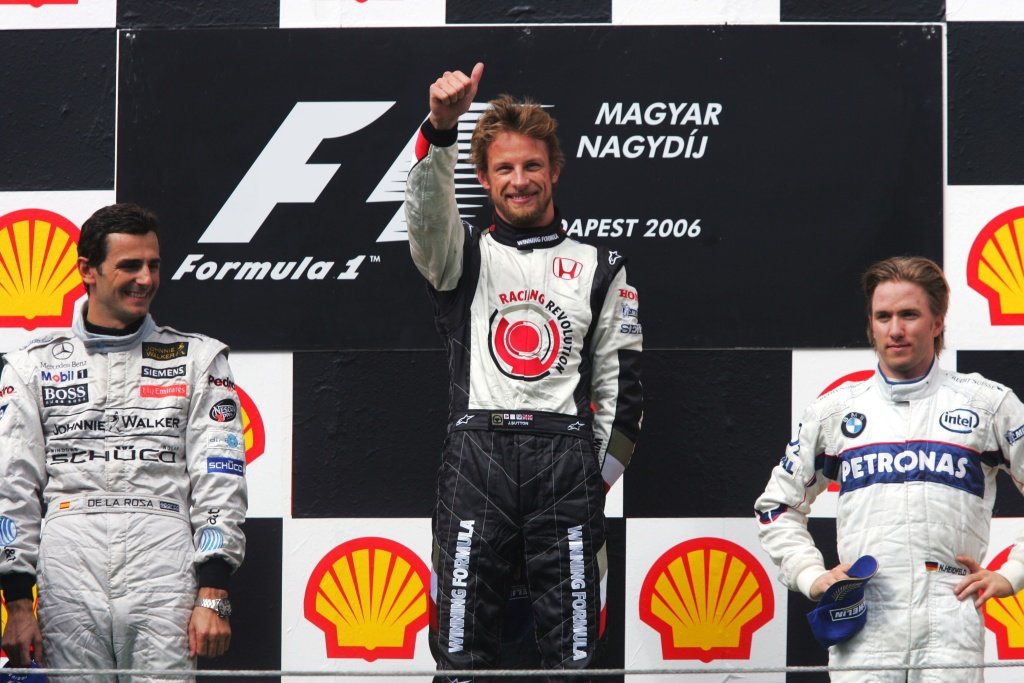 2006年匈牙利大奖赛，简森·巴顿赢得了F1生计的首场奏效