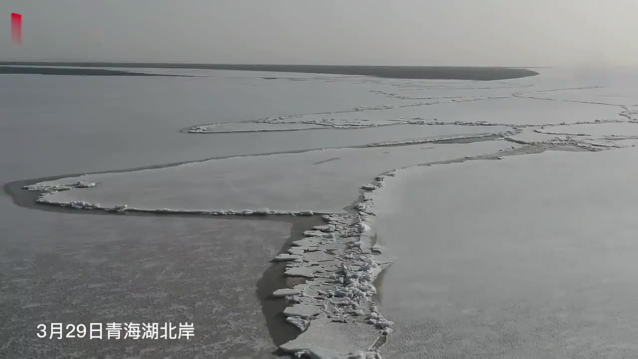 青海湖正式开湖 湖冰开始大面积融化_手机新浪网