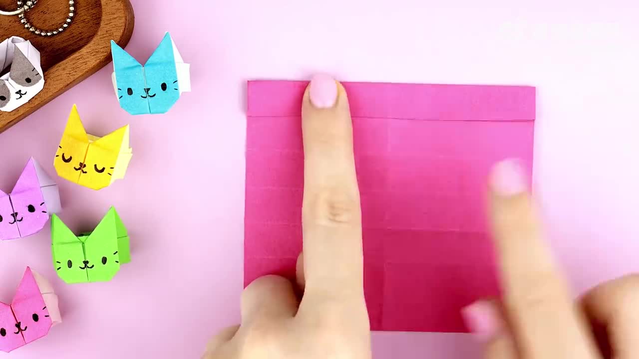 小猫折纸戒指简单又好看?教程来啦