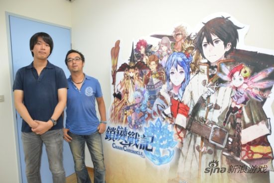 左方为企划兼监督松永纯，右方为总制作人西山泰弘