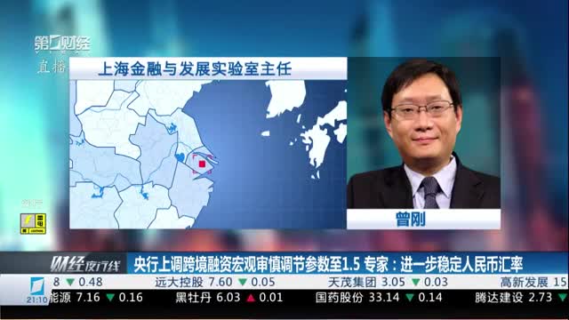 央行上调跨境融资宏观审慎调节参数至1.5 专家：进一步稳定人民币汇率