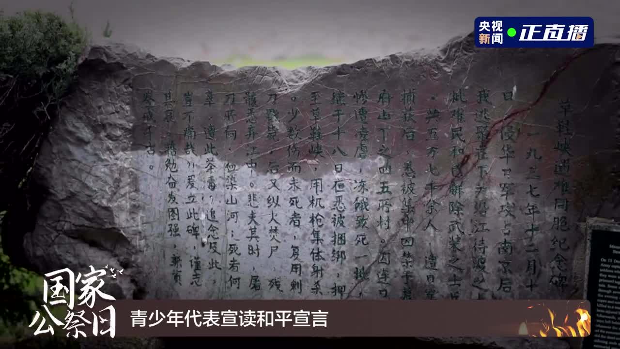 一篇和平宣言响彻南京 继往开来,永志不忘!