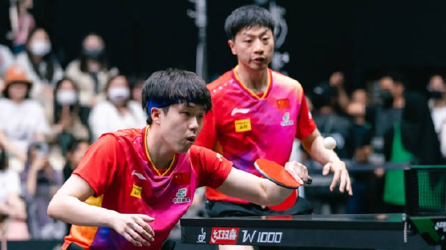 祝贺!王楚钦马龙夺大满贯男双冠军