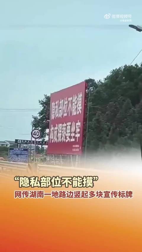 湖南平江县路边竖起多块“禁止强奸幼女”等标牌_手机新浪网