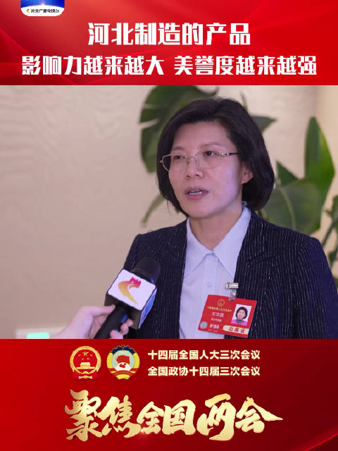 宋华英代表:河北制造的产品 影响力越来越大 美誉度越来越强