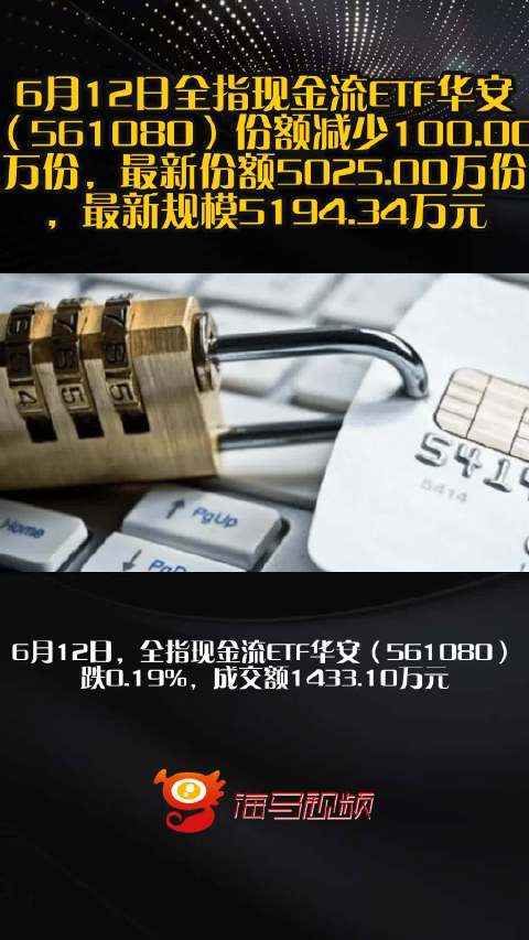 赞评论@新浪财经综合6月12日全指现金流etf华安（561080）份额减少100.00万份，