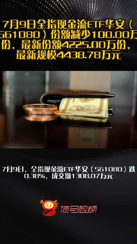 赞评论@新浪财经综合7月9日全指现金流etf华安（561080）份额减少100.00万份，