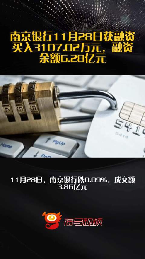 南京银行11月28日获融资买入3107.02万元,融资余额6.28亿元_手机新浪网