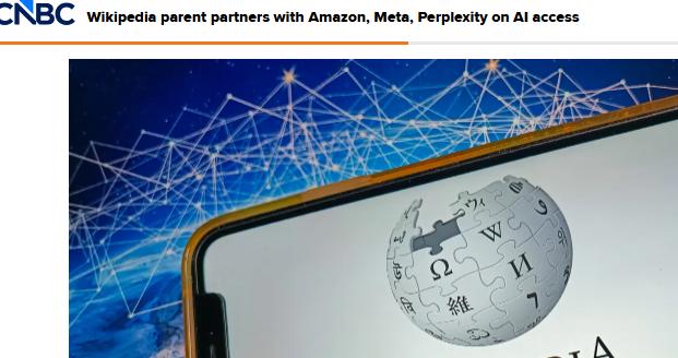 告别免费抓取！维基与亚马逊、Meta等企业构建AI数据付费生态