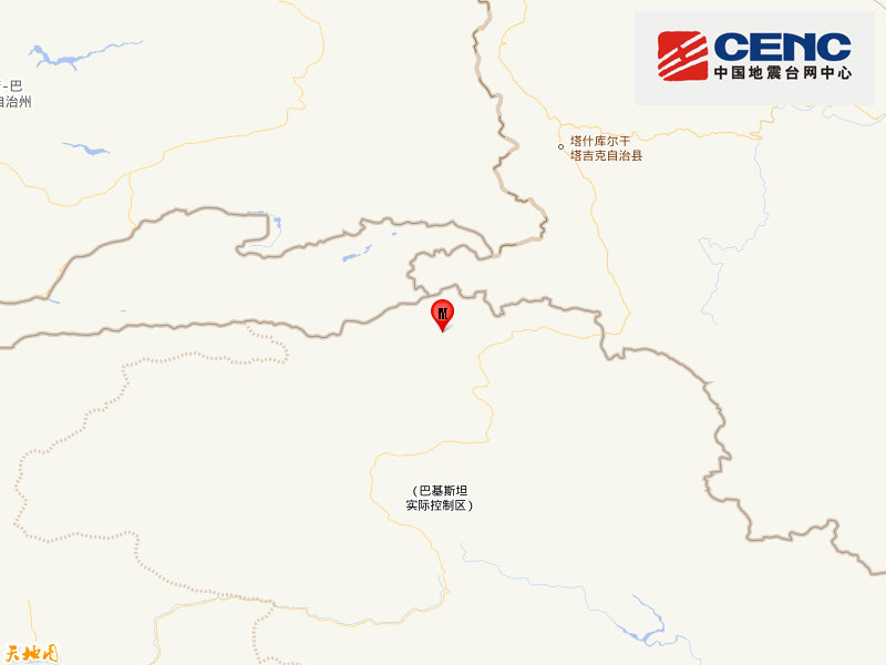 克什米尔发生5.1级地震，震源深度10千米