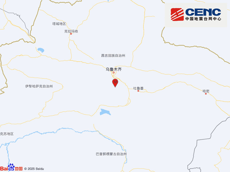 新疆吐鲁番市托克逊县发生4.7级地震，震源深度25千米