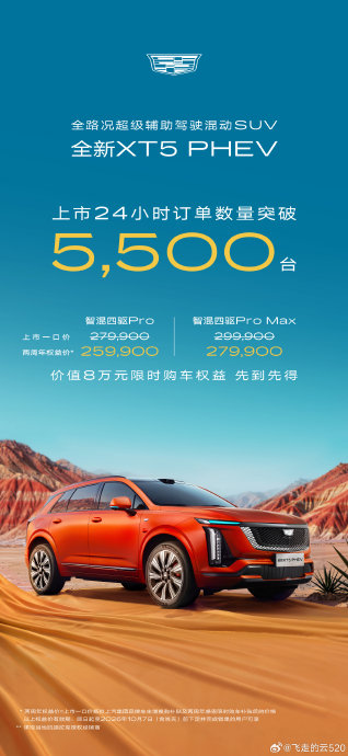 凯迪拉克XT5 PHEV值得买吗？25.99万起需满足权益条件