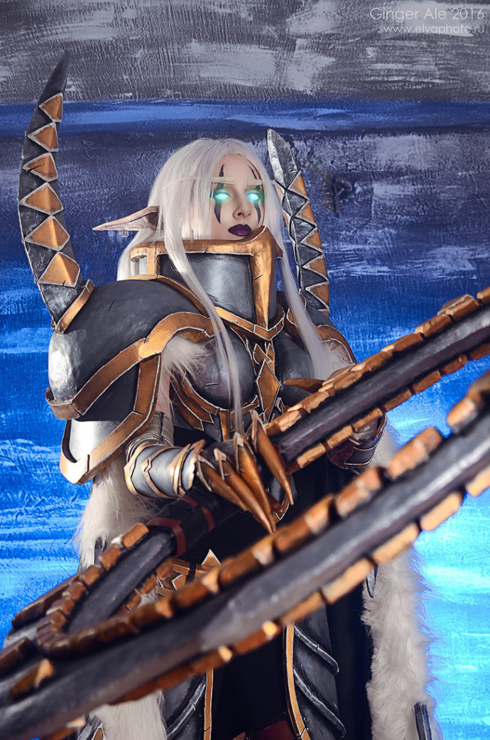 魔兽cos孤傲的追猎者暗夜精灵典狱官玛维影歌