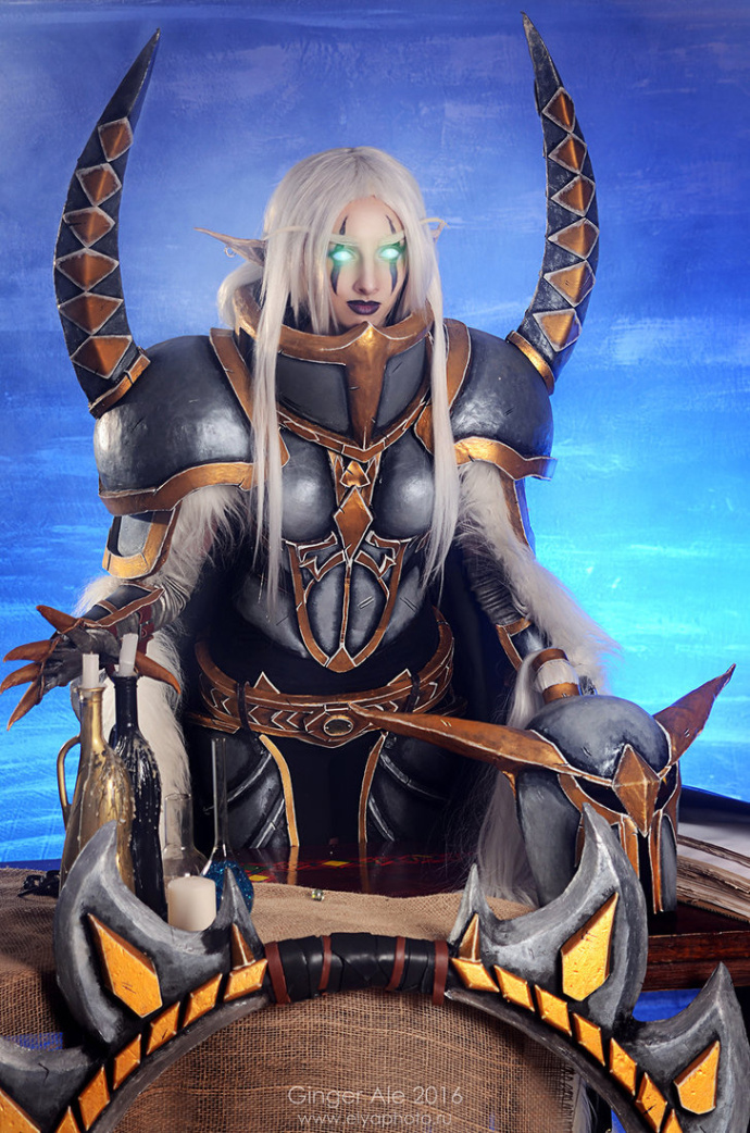 魔兽cos孤傲的追猎者暗夜精灵典狱官玛维影歌