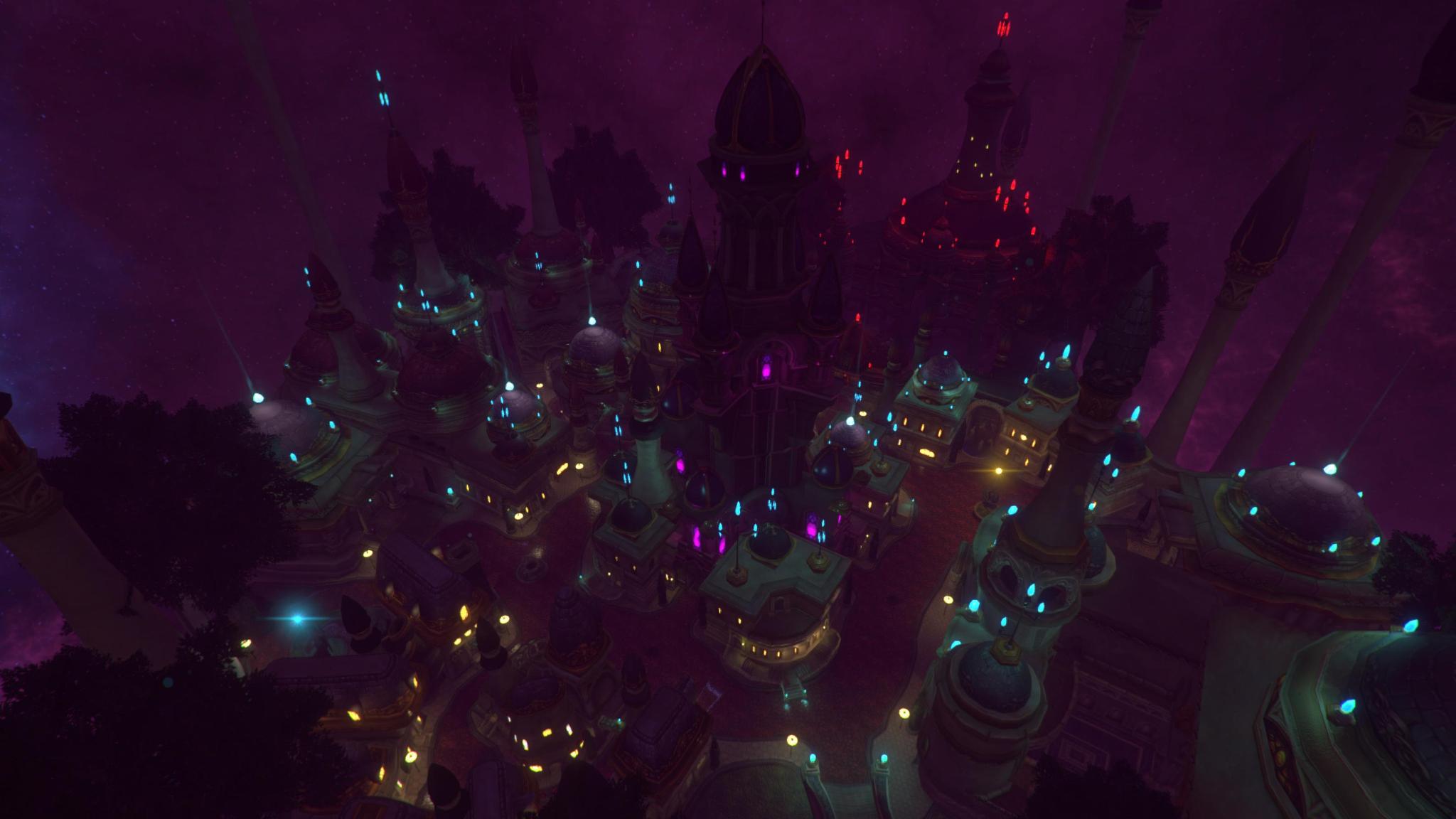 Unity5引擎下的达拉然夜景